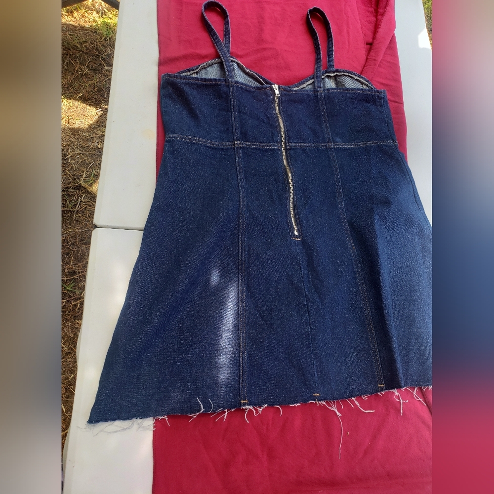 SHEIN Curve Blue Denim Dress - Picture 4 of 6